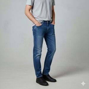 DU/ER BLUE MENS JEANS W 17" R 10" I 28.5"